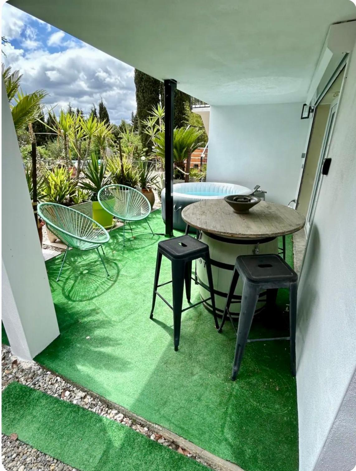 Appart-One Terrasse Jacuzzi Parking قرقشونه المظهر الخارجي الصورة